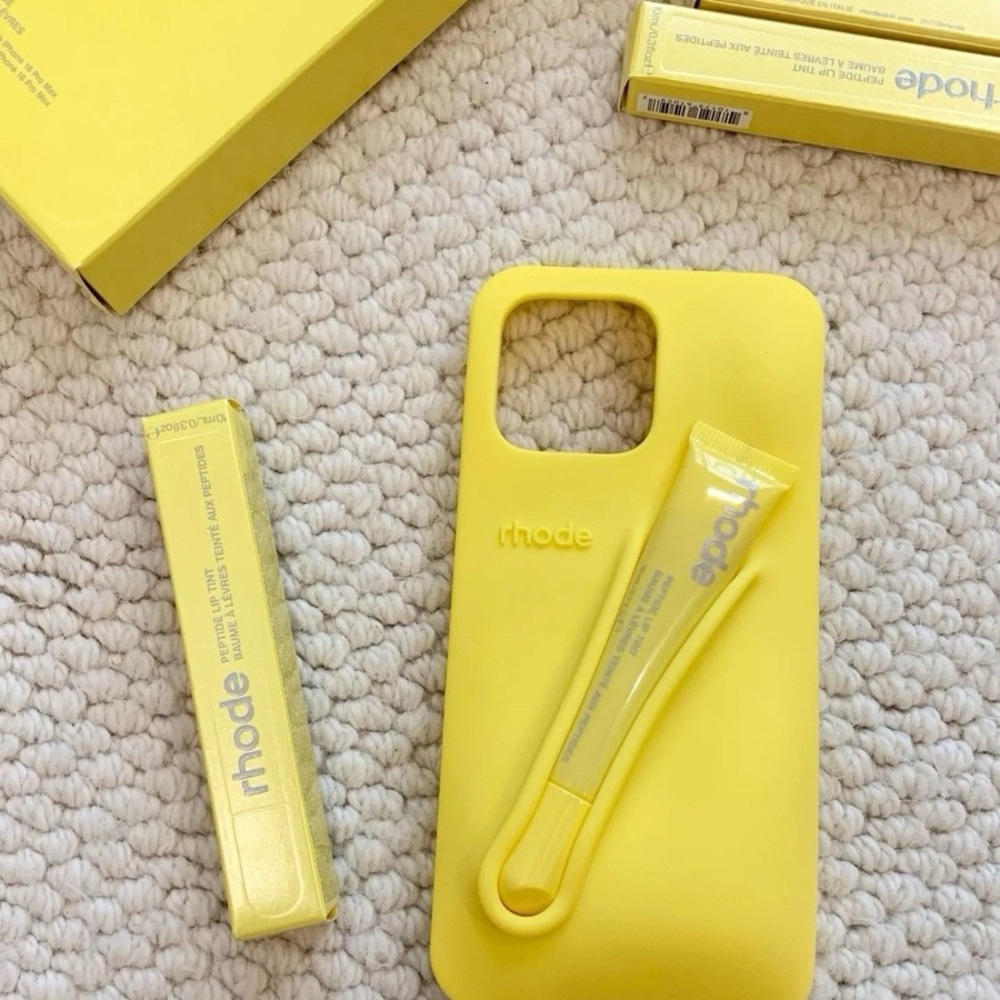 RHODE Vibrant Yellow Phone Case IPhone 16pro  (original with box , authentic)